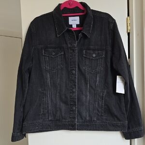 Old Navy Women's Dark Gray Denim Jacket